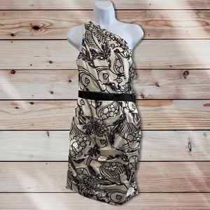 NWT - B . DARLIN DRESS CREAM/ BLACK SIZE 11/12